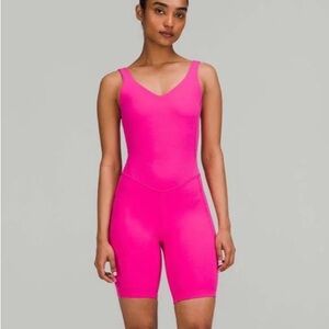 Lululemon Align Bodysuit 8” Sonic Pink Size 10
